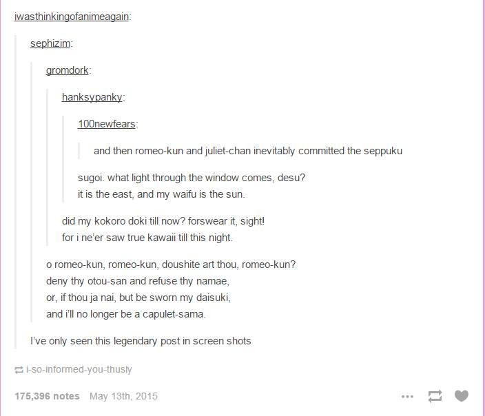 Shakuspea-san is Proud