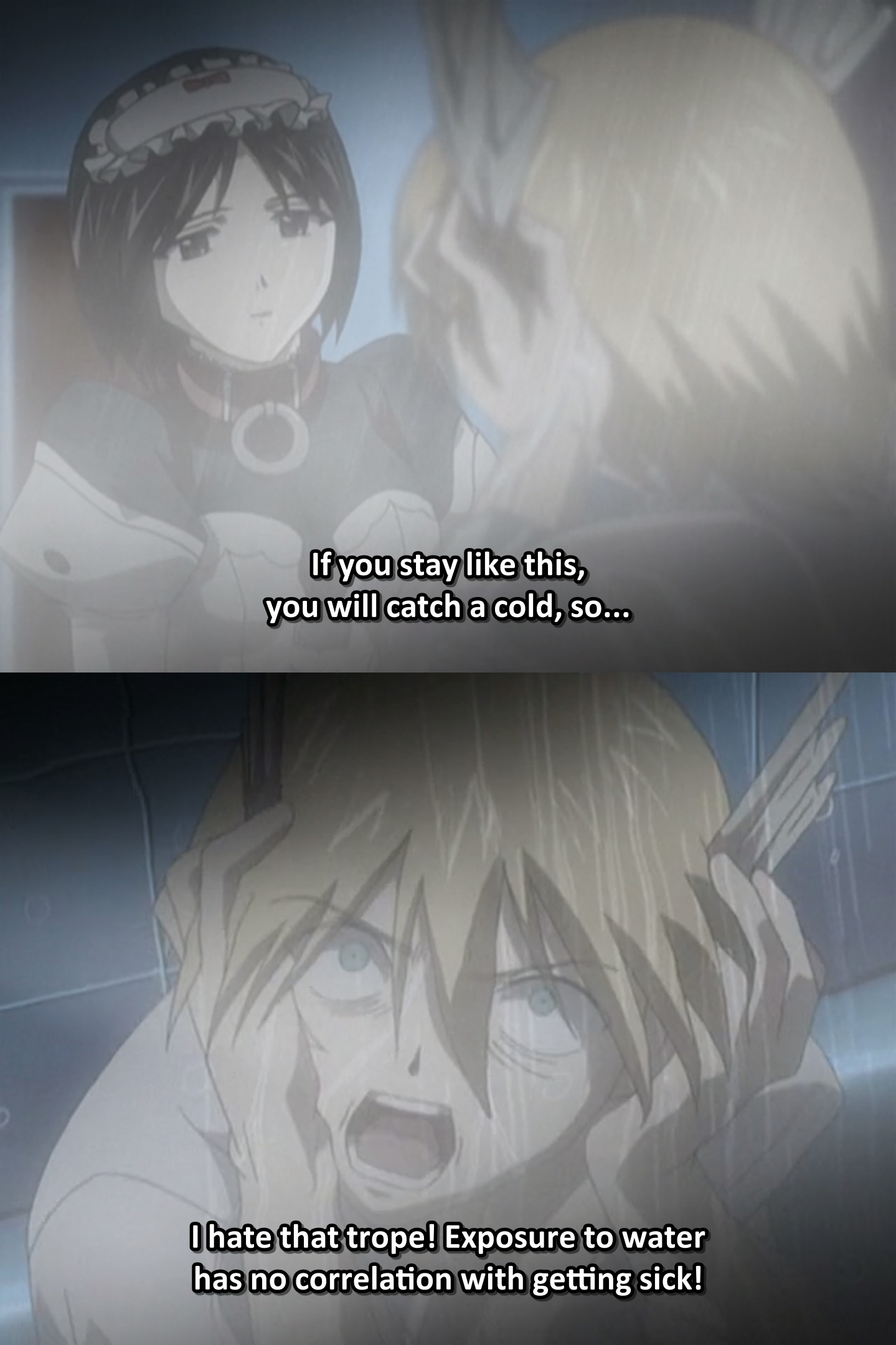 gets Wet by only a Glass of Water, Dies of Cold